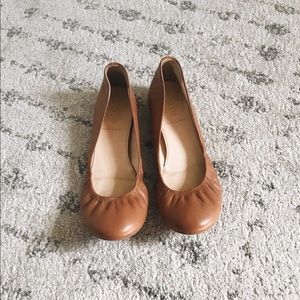 J Crew Anya Leather Ballet Flat